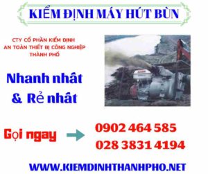 Hình ảnh kiểm định máy hút bùn