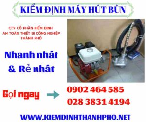 Hình ảnh kiểm định máy hút bùn