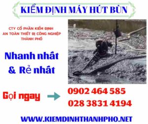 Hình ảnh kiểm định máy hút bùn