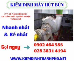 Hình ảnh kiểm định máy hút bùn