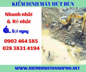 Hình ảnh kiểm định máy hút bùn