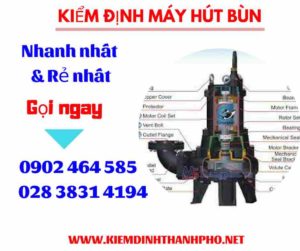 Hình ảnh kiểm định máy hút bùn