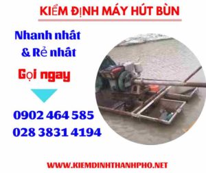 Hình ảnh kiểm định máy hút bùn