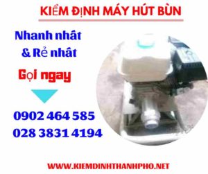 Hình ảnh kiểm định máy hút bùn