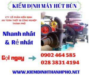 Hình ảnh kiểm định máy hút bùn