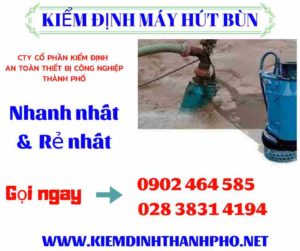 Hình ảnh kiểm định máy hút bùn