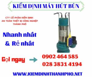 Hình ảnh kiểm định máy hút bùn