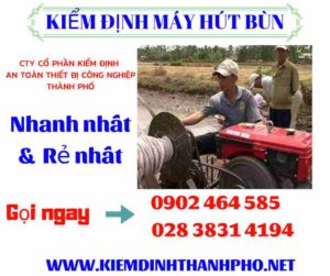 Hình ảnh kiểm định máy hút bùn