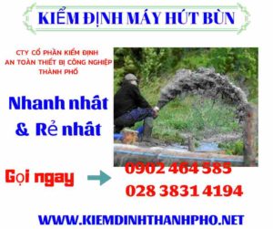 Hình ảnh kiểm định máy hút bùn