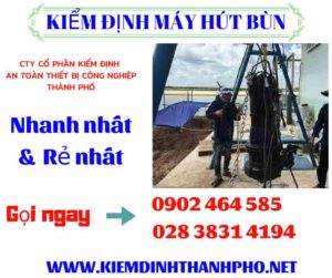 Hình ảnh kiểm định máy hút bùn