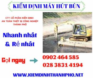 Hình ảnh kiểm định máy hút bùn