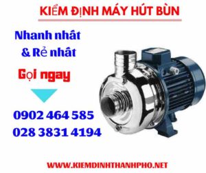 Hình ảnh kiểm định máy hút bùn