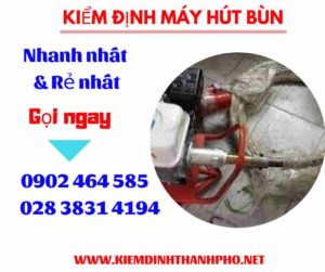 Hình ảnh kiểm định máy hút bùn