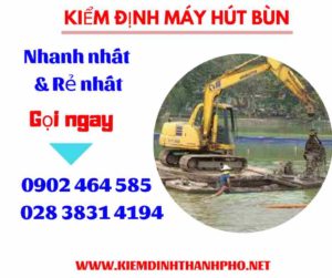 Hình ảnh kiểm định máy hút bùn