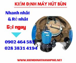 Hình ảnh kiểm định máy hút bùn