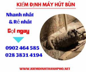 Hình ảnh kiểm định máy hút bùn