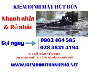 Hình ảnh kiểm định máy hút bùn