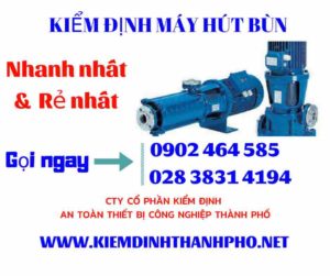 Hình ảnh kiểm định máy hút bùn