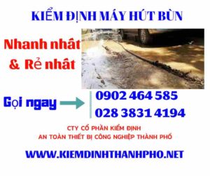 Hình ảnh kiểm định máy hút bùn