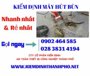 Hình ảnh kiểm định máy hút bùn