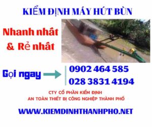 Hình ảnh kiểm định máy hút bùn