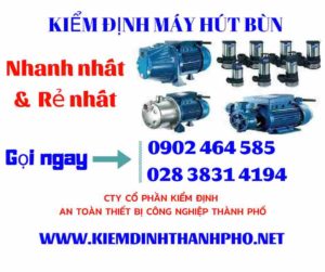 Hình ảnh kiểm định máy hút bùn