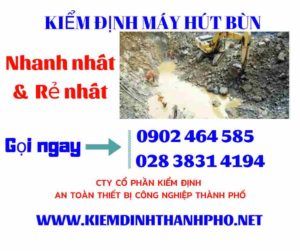 Hình ảnh kiểm định máy hút bùn