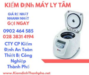 Hình ảnh kiểm định máy ly tâm