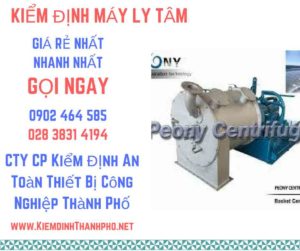 Hình ảnh kiểm định máy ly tâm