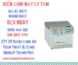 Hình ảnh kiểm định máy ly tâm