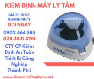 Hình ảnh kiểm định máy ly tâm