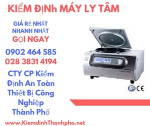 Hình ảnh kiểm định máy ly tâm