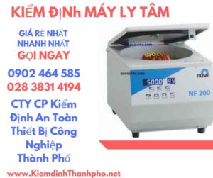 Hình ảnh kiểm định máy ly tâm