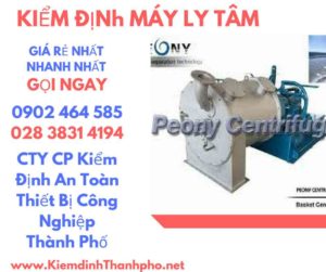 Hình ảnh kiểm định máy ly tâm