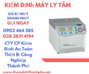 Hình ảnh kiểm định máy ly tâm