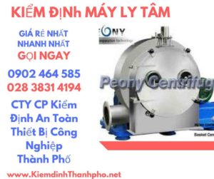 Hình ảnh kiểm định máy ly tâm