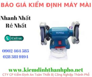 Hình ảnh kiểm định máy mài