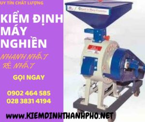 Hình ảnh kiểm định máy nghiền