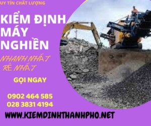 Hình ảnh kiểm định máy nghiền