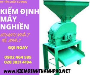 Hình ảnh kiểm định máy nghiền