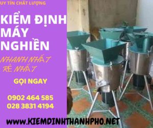 Hình ảnh kiểm định máy nghiền