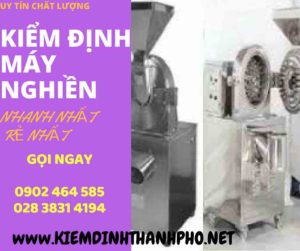 Hình ảnh kiểm định máy nghiền