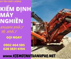 Hình ảnh kiểm định máy nghiền