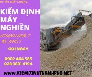 Hình ảnh kiểm định máy nghiền