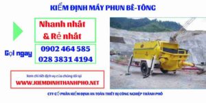 Hình ảnh kiểm định máy phun bê tông