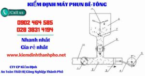 Hình ảnh kiểm định máy phun bê tông