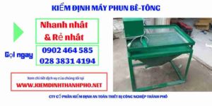 Hình ảnh kiểm định máy phun bê tông