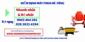 Hình ảnh kiểm định máy phun bê tông