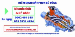 Hình ảnh kiểm định máy phun bê tông