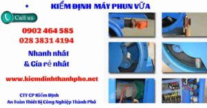 Hình ảnh kiểm định máy phun vữa